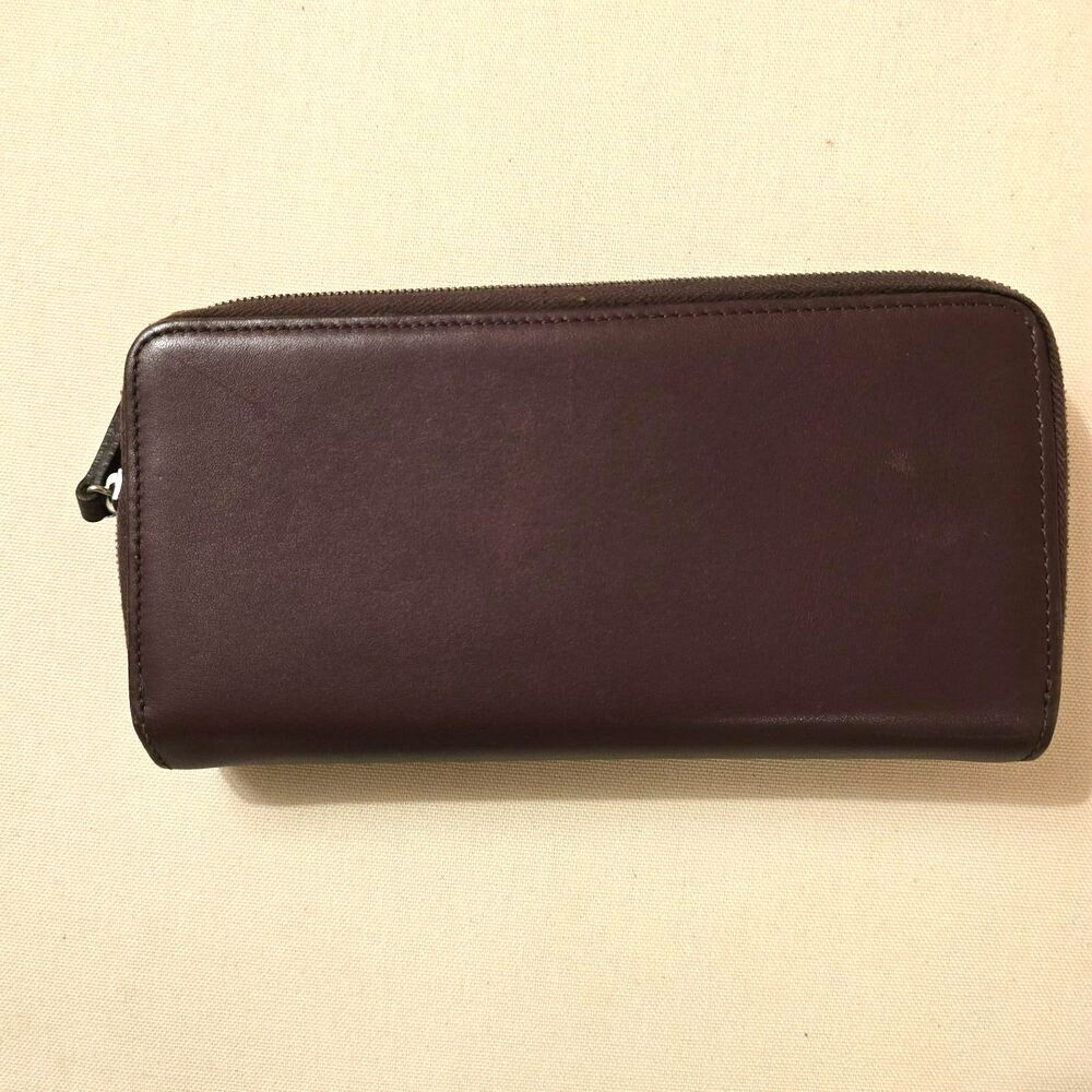 Vintage Coach Leather Wallet Mahogany Brown - Picture 2 of 5